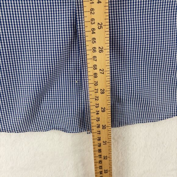 Brooks Brothers Dress Shirt Mens 16-2/3 Regent Fit Blue Check Non Iron - Picture 8 of 11